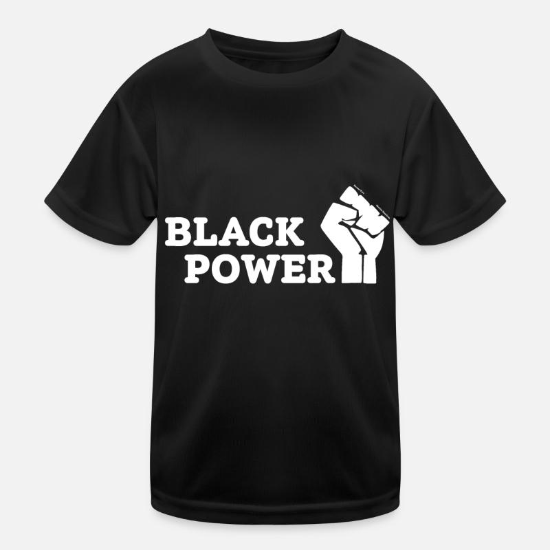 Black Power Kids Functional T-Shirt
