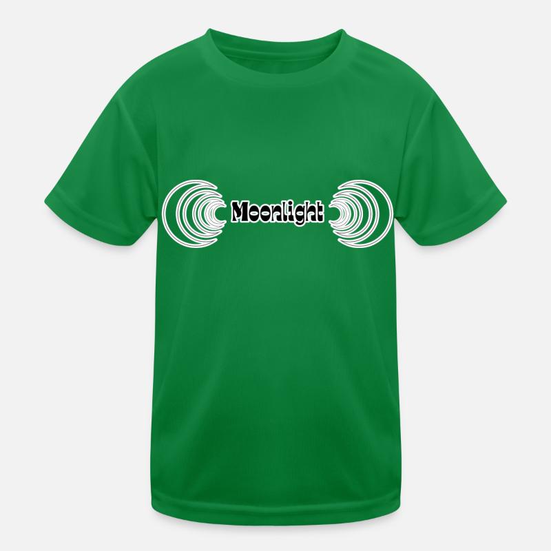 Lettrage clair de lune avec croissant de lune T-shirt sport Enfant