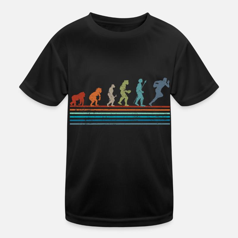 Vintage Rugby Retro Evolution Kids Functional T-Shirt