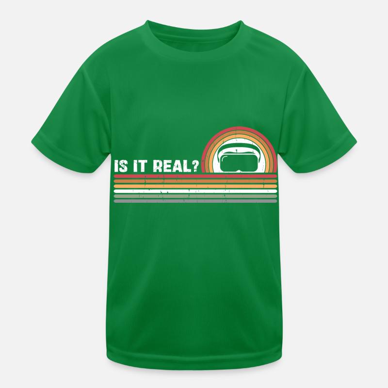 Est-ce réel ? - Monde numérique de réalité virtuelle T-shirt sport Enfant