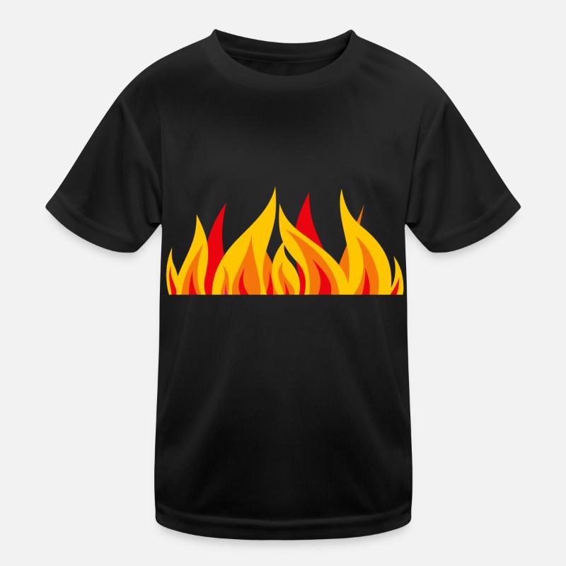 Fire - Kids Functional T-Shirt - black
