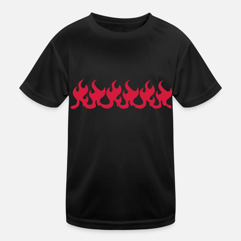 flames Kids Functional T-Shirt