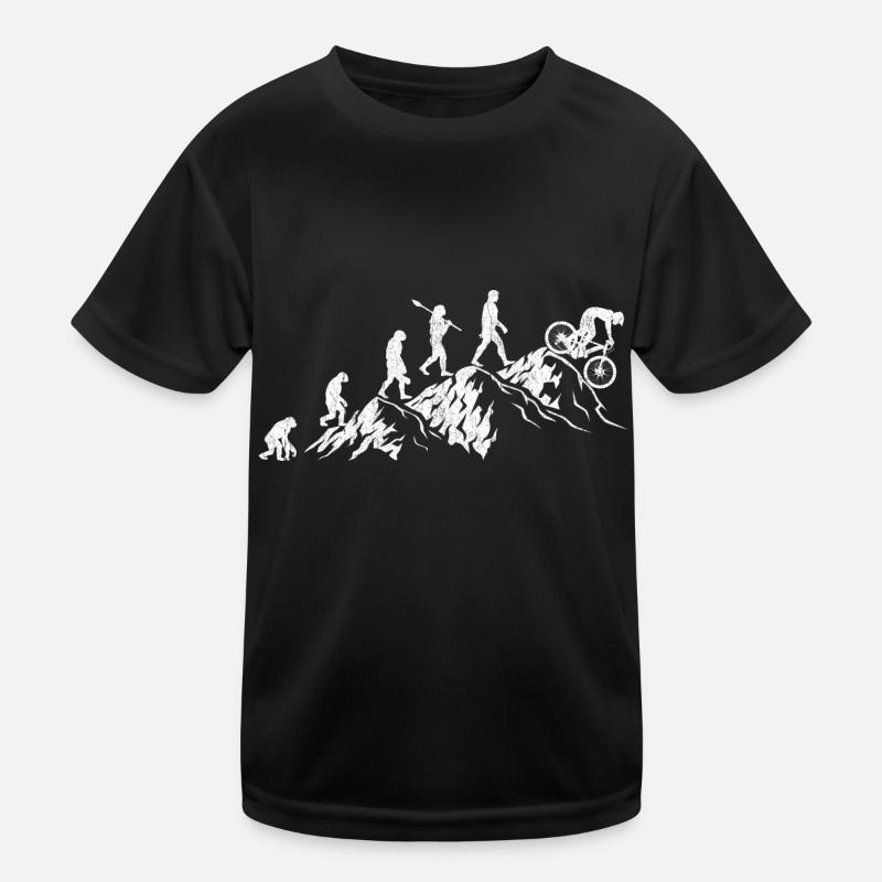 Fahrrad Evolution-Rennrad Fahrrad Evolution Kinder Funktions-T-Shirt