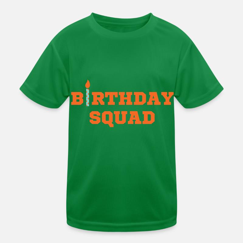 BIRTHDAY SQUAD Kids Functional T-Shirt