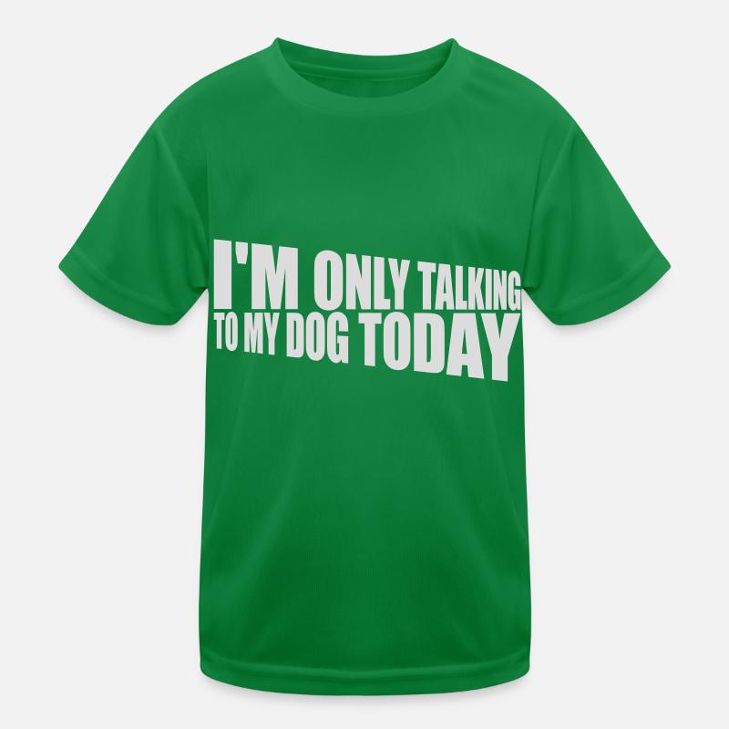 only talking to dog Kids Functional T-Shirt