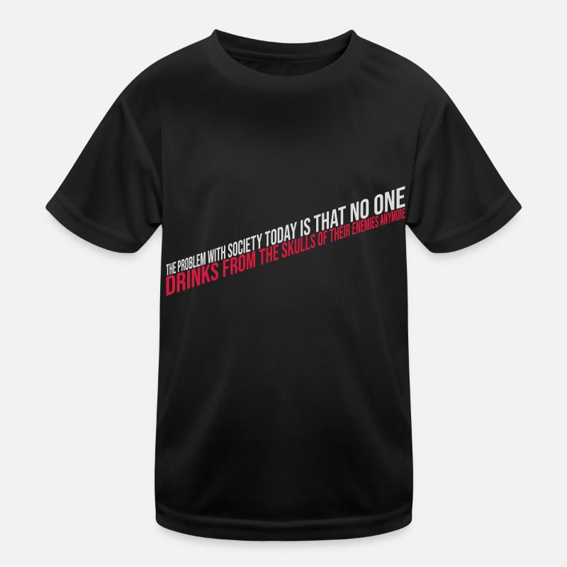 drinks from enemies skulls Kids Functional T-Shirt
