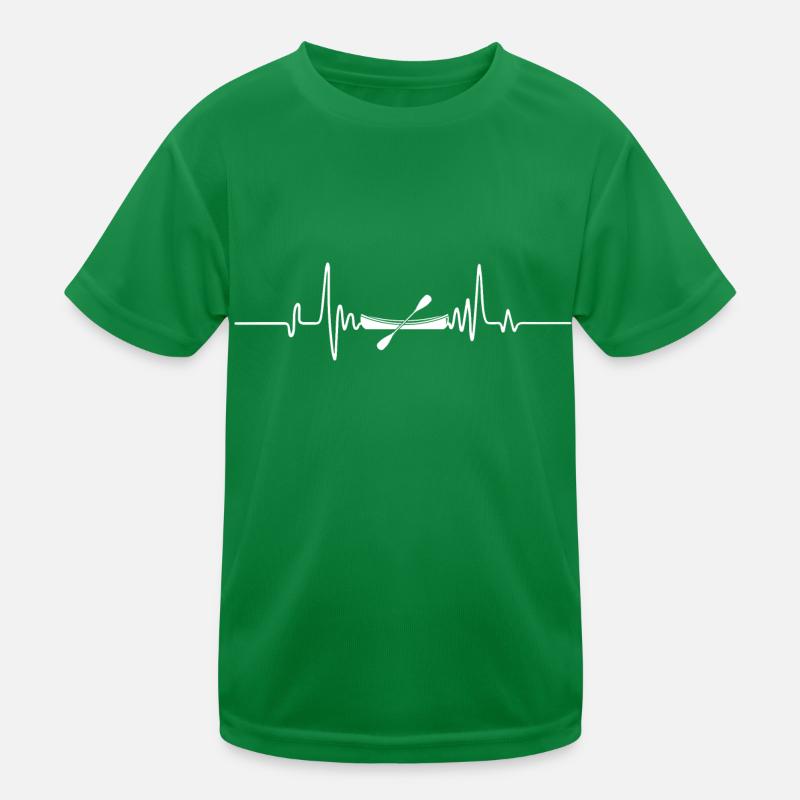 Heartbeat Graphic Kayaking Canoe Rowing Rower Padd Kinder Funktions-T-Shirt