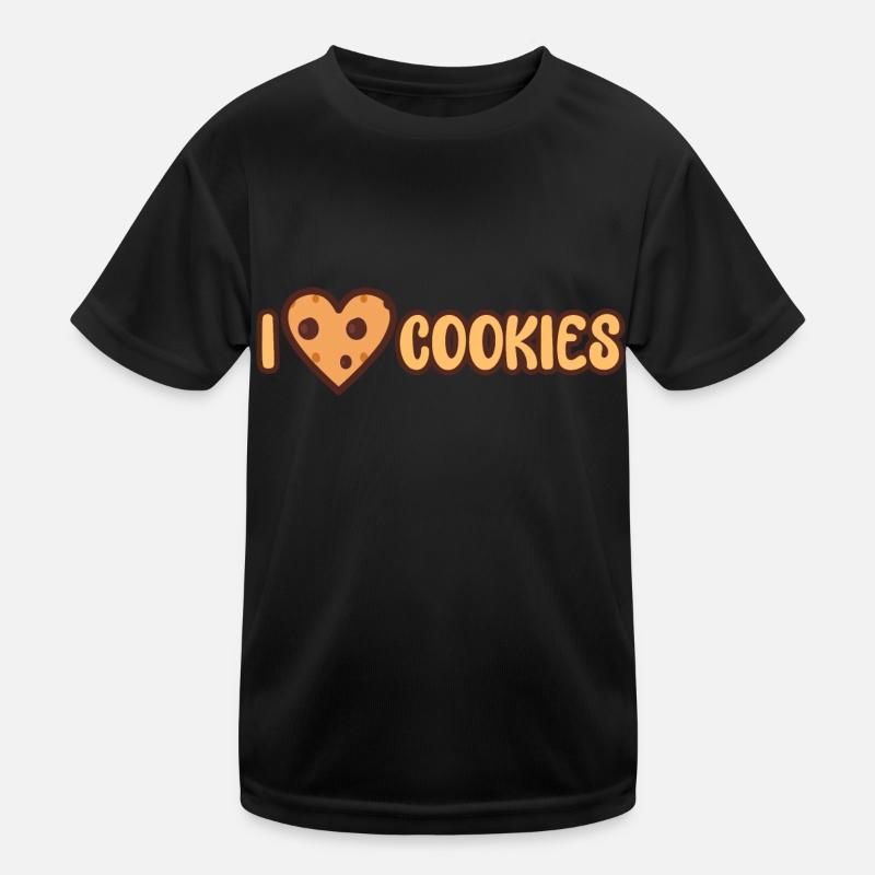 I love Cookies - Christmas Chocolate Cookie Kids Functional T-Shirt