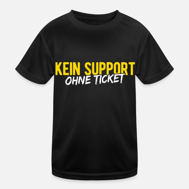 Kein Support Ohne Ticket - IT Experte Admin Inform Kinder Funktions-T-Shirt