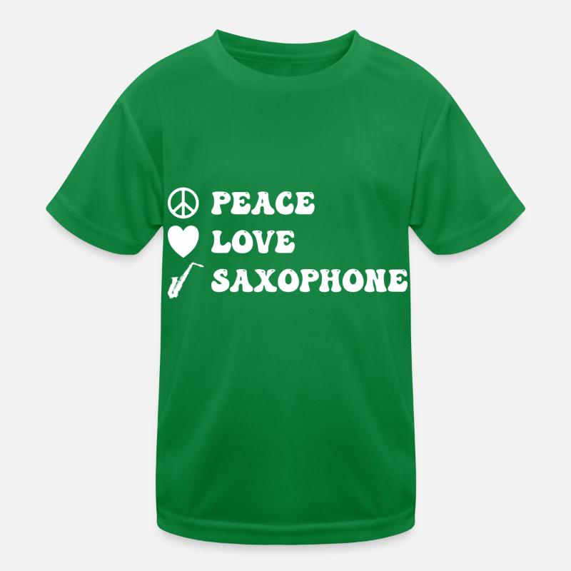 Saxophone player Kids Functional T-Shirt