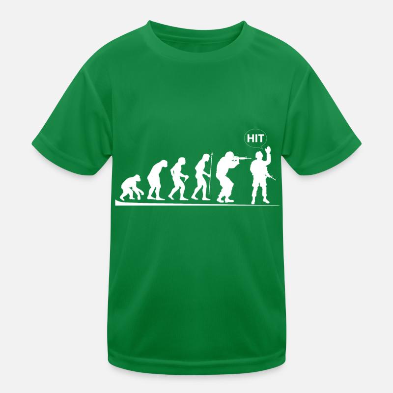 Der Mensch und seine Evolution HIT Kinder Funktions-T-Shirt