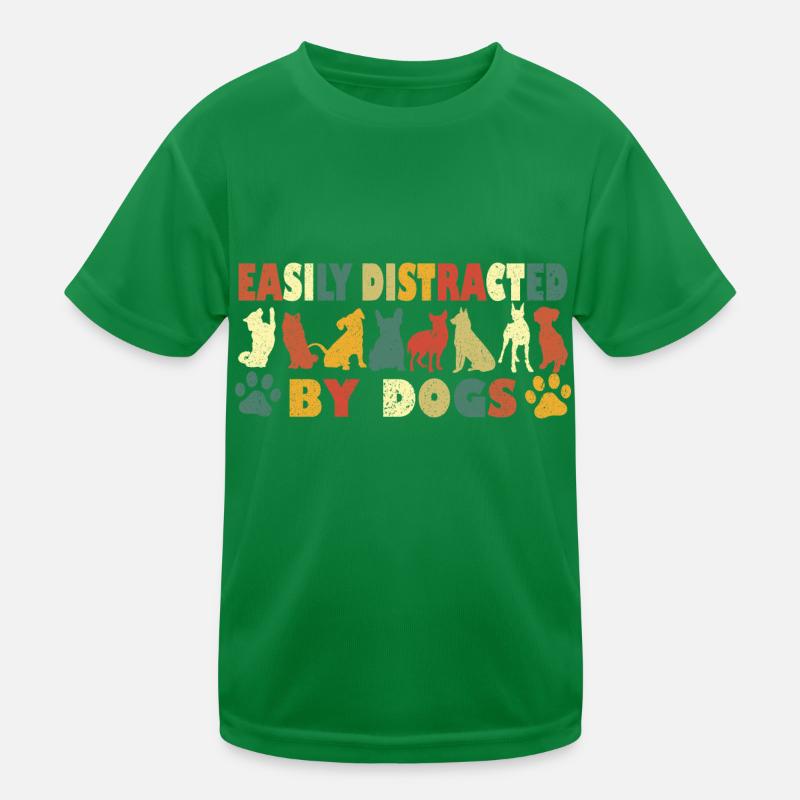 Facilement distrait par les chiens T-shirt sport Enfant