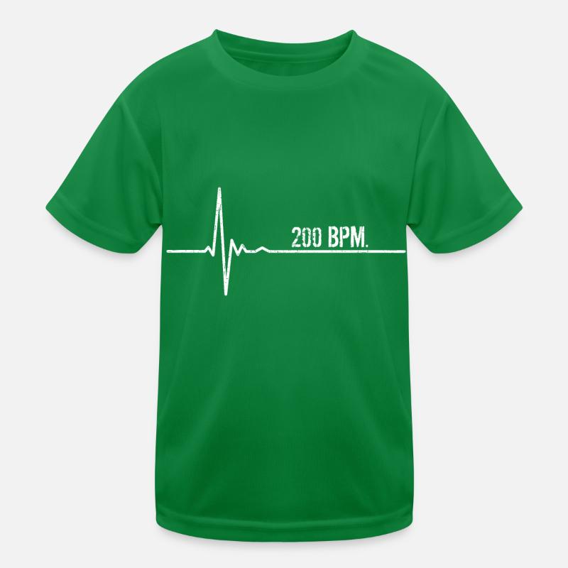 200BPM Uptempo Techno Hardstyle Kids Functional T-Shirt
