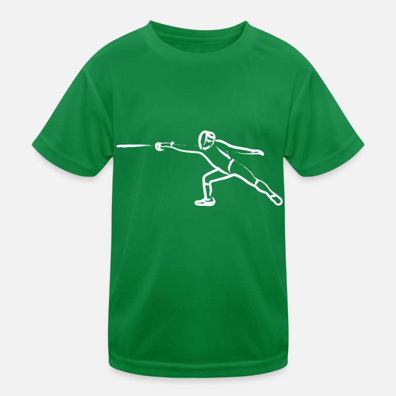 Fechter, dynamisch Kinder Funktions-T-Shirt