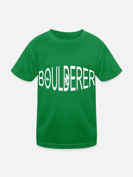 climbing - Kinder Funktions-T-Shirt - Kelly Green - Vorne