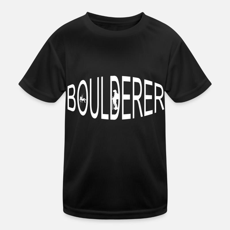 climbing - Kinder Funktions-T-Shirt - Schwarz