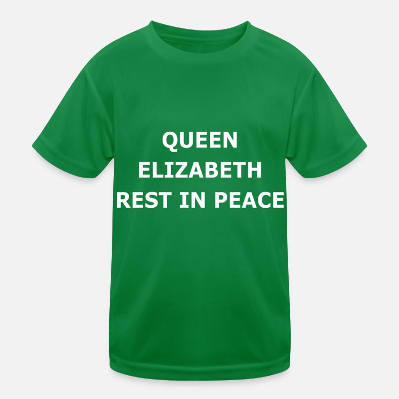 QUEEN ELIZABETH REST IN PEACE Kids Functional T-Shirt