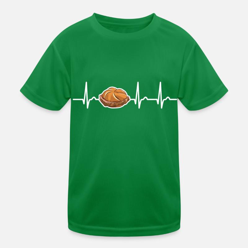 Leberkas Semmel EKG - Leberkäse Fleischkäse Kinder Funktions-T-Shirt