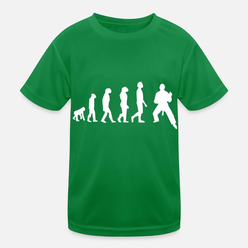 Evolution der Kampfkünste Kinder Funktions-T-Shirt