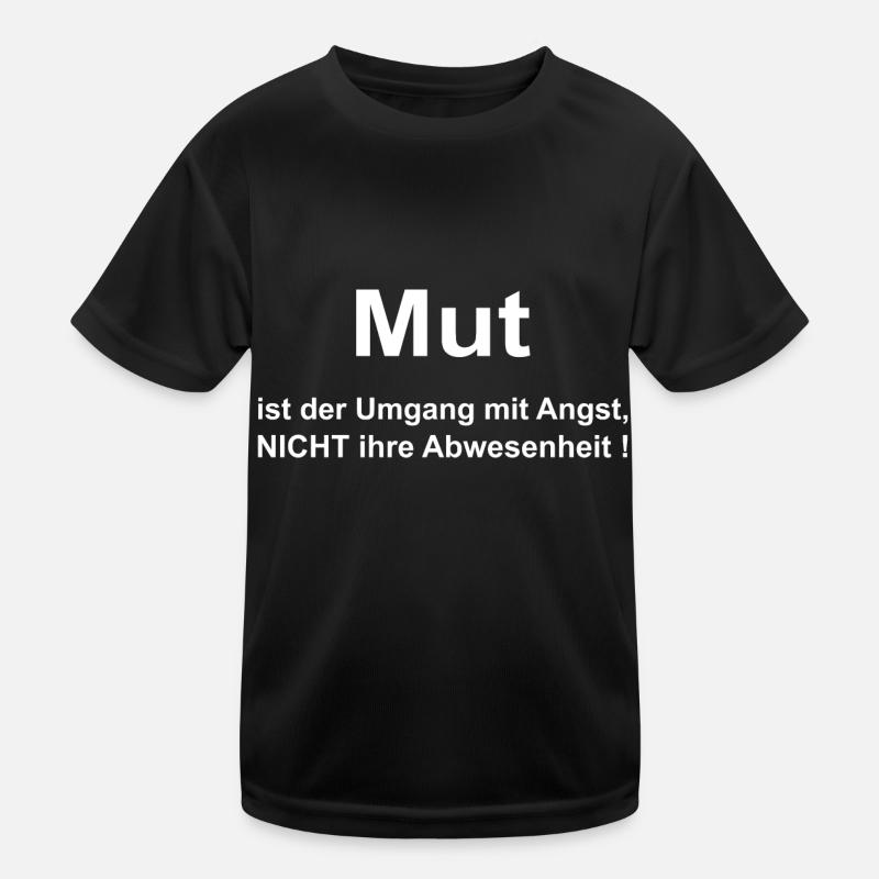 mutig sein Kinder Funktions-T-Shirt