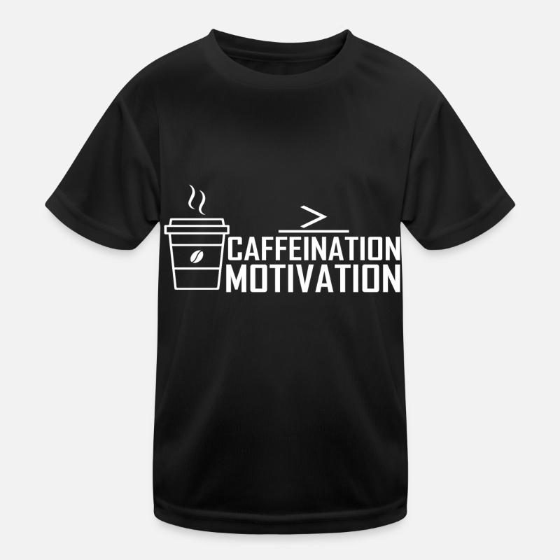 Caffeine Motivation Kids Functional T-Shirt