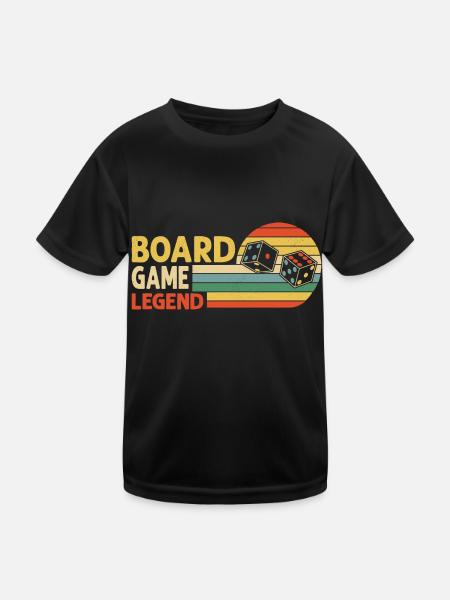 Board Game Legend Nerd Gamer Tabletop Player - Kinder Funktions-T-Shirt - Schwarz
