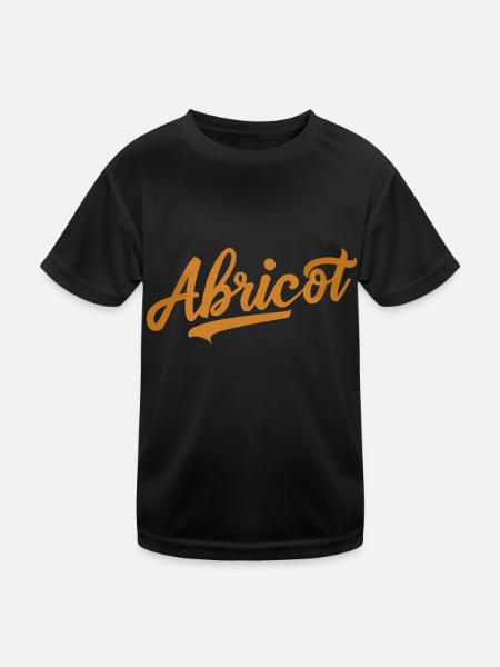Abricot - T-shirt sport Enfant - noir - Devant