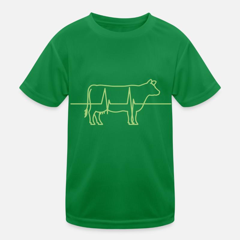 t Kuhbauer Herzschlag Kinder Funktions-T-Shirt