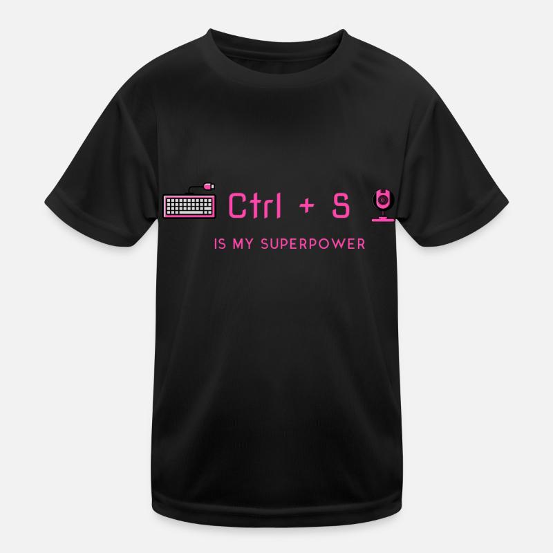 Strg+S ist meine Superkraft - Programmierexperte Kinder Funktions-T-Shirt