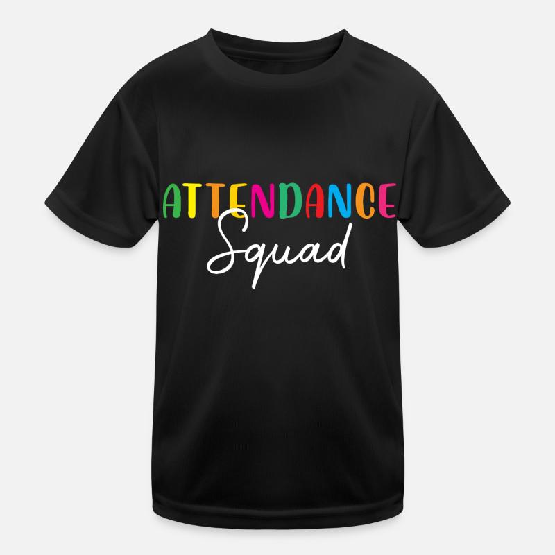 Attendance Squad School Office Attendance Clerk Kids Functional T-Shirt