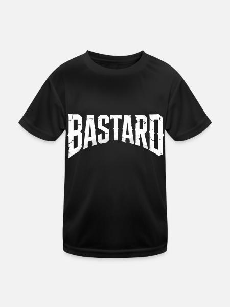 BÂTARD - T-shirt sport Enfant - noir - Devant