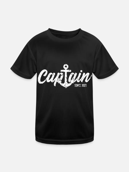 CAPITAINE SINCE 2021 - T-shirt sport Enfant - noir - Devant