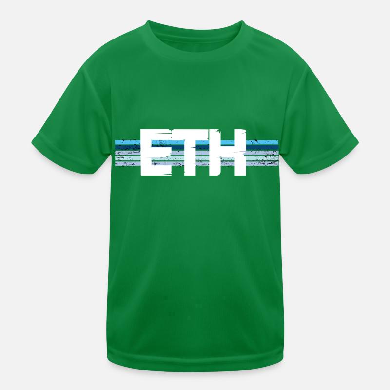 Ethereum Eth Crypto Kryptowährung Kinder Funktions-T-Shirt