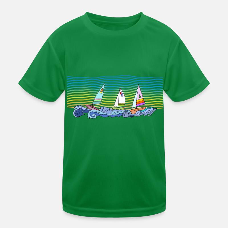 Segelboote Kinder Funktions-T-Shirt