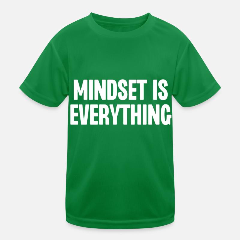 Mindset ist alles Kinder Funktions-T-Shirt