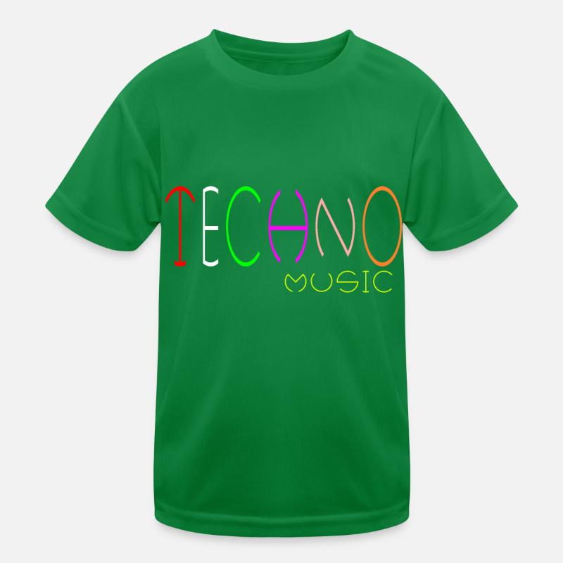 Techno-Musik Kinder Funktions-T-Shirt