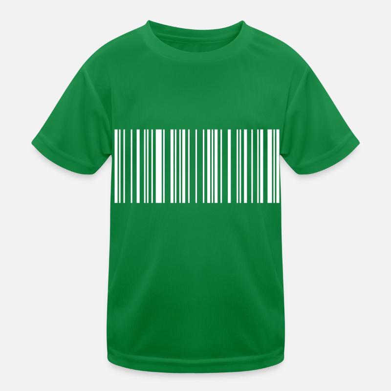 Frieden Barcode Friedenszeichen Strichcode Symbol Kinder Funktions-T-Shirt