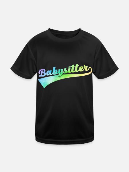 Babysitter Graphic Daycare Provider Daycare Teach - Kinder Funktions-T-Shirt - Schwarz - Vorne