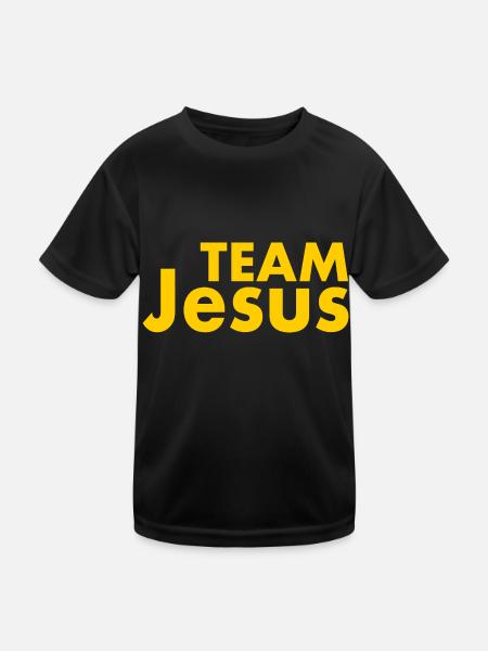 Team jesus - T-shirt sport Enfant - noir - Devant