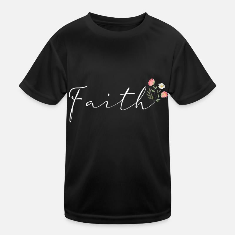Faith fleur bouquet de fleurs T-shirt sport Enfant