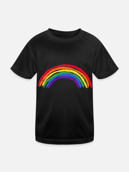 LGBT Amis Pride Droits Sentence Cadeau - T-shirt sport Enfant - noir - Devant