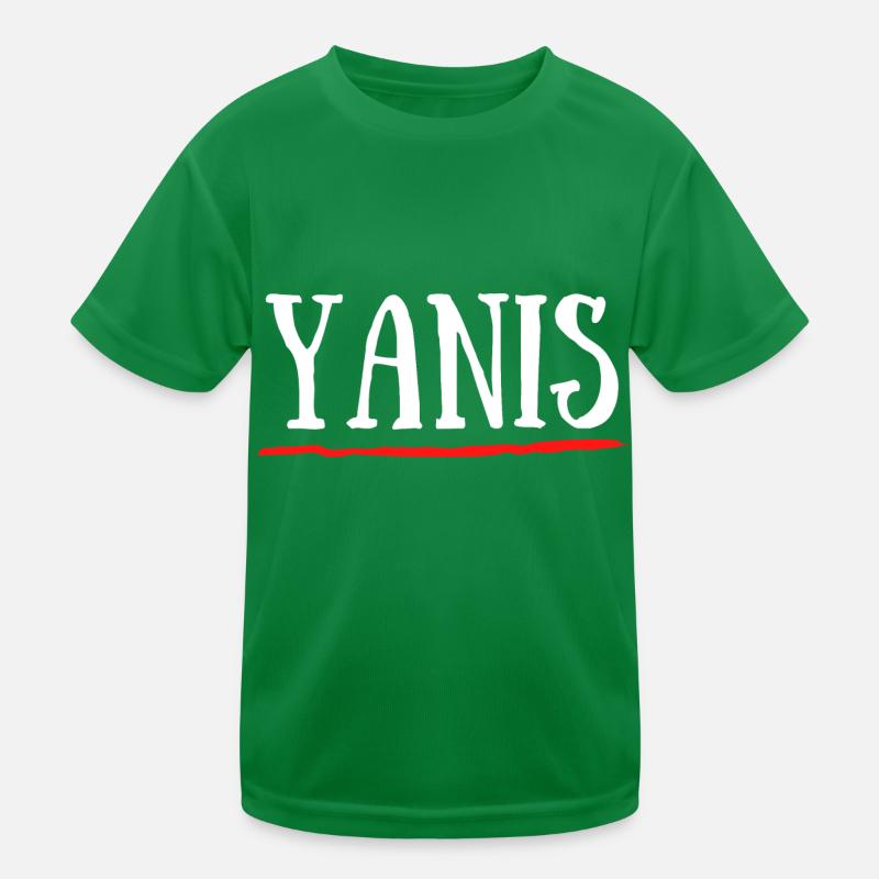 Yanis Vorname Geburt Geburtstag Geschenk Kinder Funktions-T-Shirt