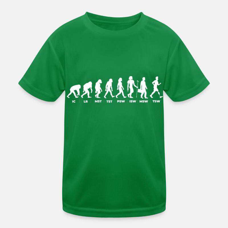 Die Evolution & der Gangzyklus (gOT it!) Kinder Funktions-T-Shirt