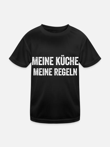 Köchin - Kinder Funktions-T-Shirt - Schwarz - Vorne