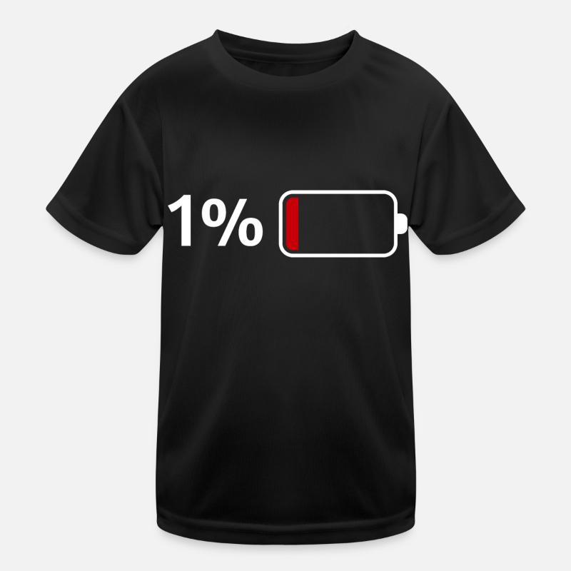 Schwache Batterie Kinder Funktions-T-Shirt