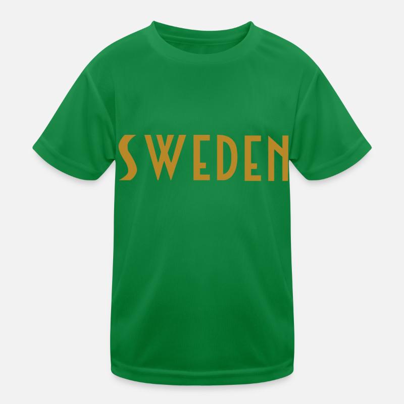 Schweden Kinder Funktions-T-Shirt