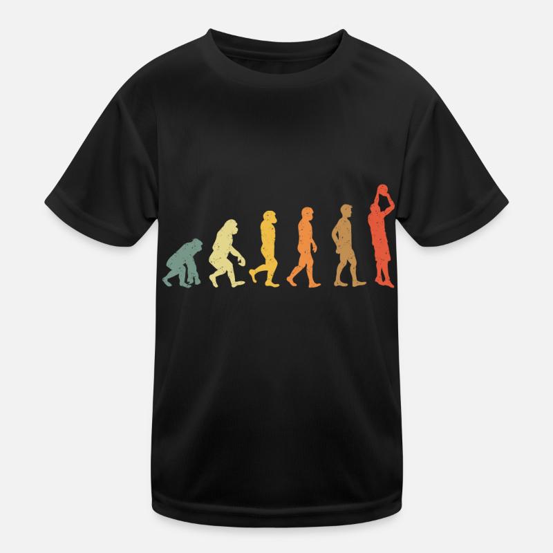 Basketball evolution vintage rétro T-shirt sport Enfant