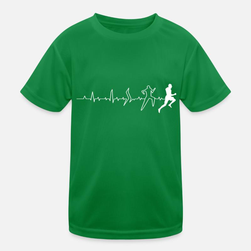 "Pulse rate running" Kids Functional T-Shirt