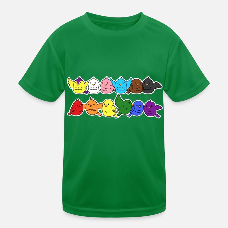 Pride Progress Flag Bird for Equality T-shirt sport Enfant