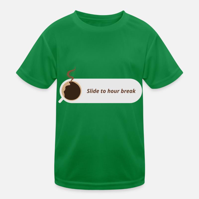 Rutsche zur einstündigen Pause Kinder Funktions-T-Shirt